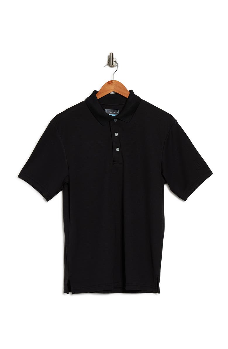 PGA TOUR Solid Polo Shirt, Alternate, color, Caviar