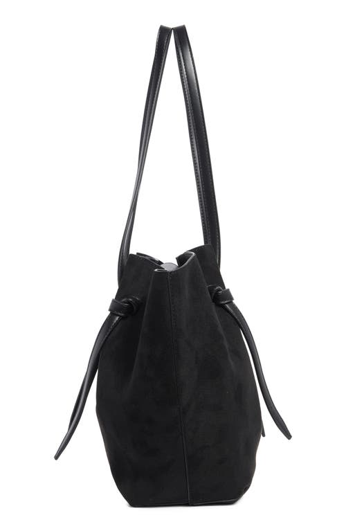 Urban Expressions Handbags Faux Suede Tote In Black
