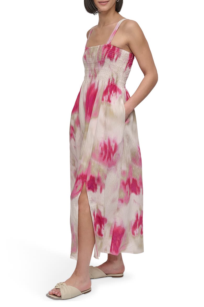 Print Rumple Voile Sleeveless Maxi Dress, Alternate, color, MAY WATERCOLOR