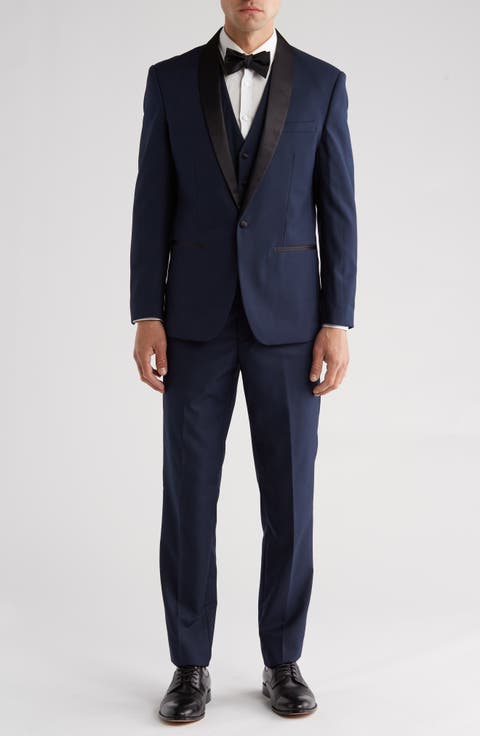 Premium Slim Fit 3-Piece Tuxedo (Regular & Big)
