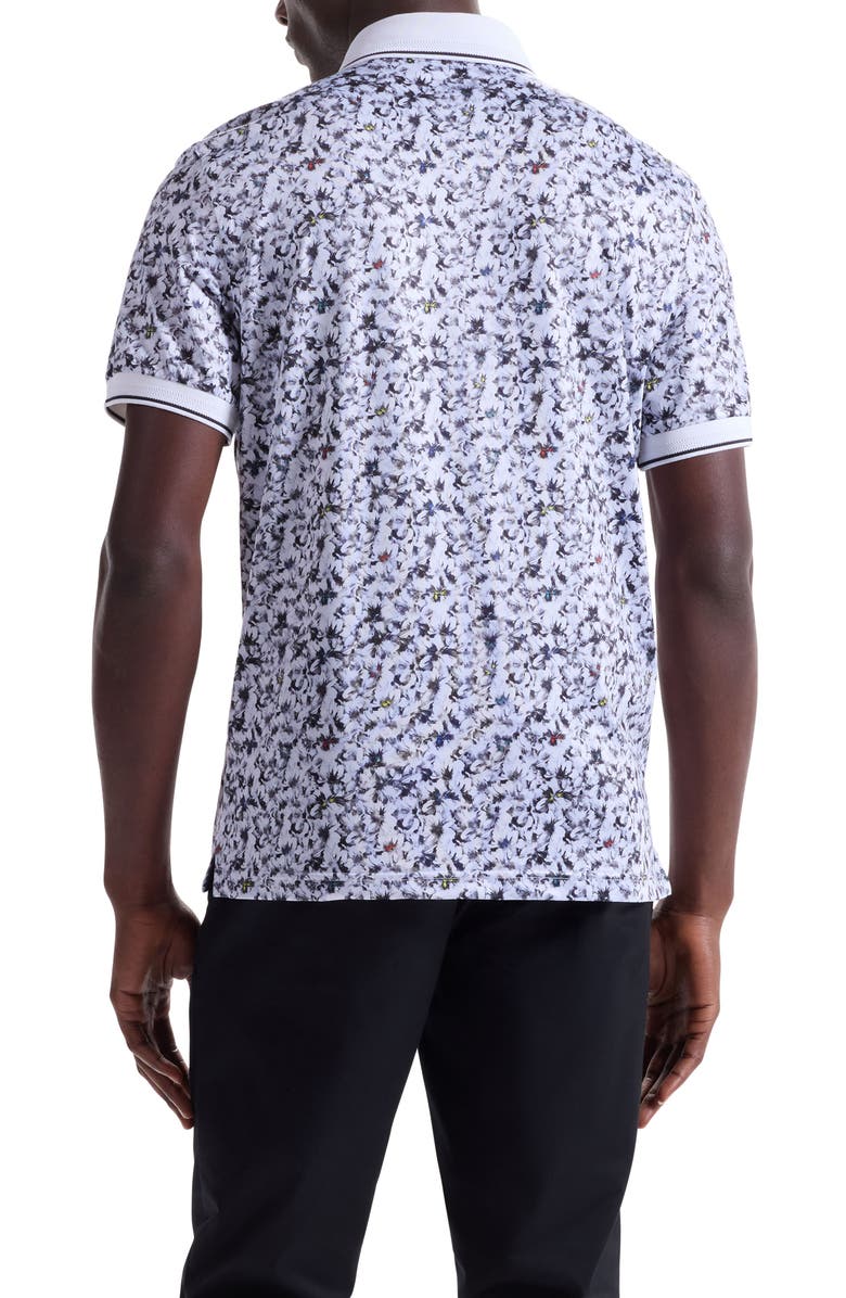 Bugatchi Three-Button Performance Polo, Alternate, color, Black