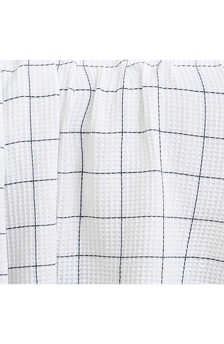 SOUTHSHORE FINE LINENS 2-Piece Check Cotton Waffle Throw Blankets, Alternate, color, White