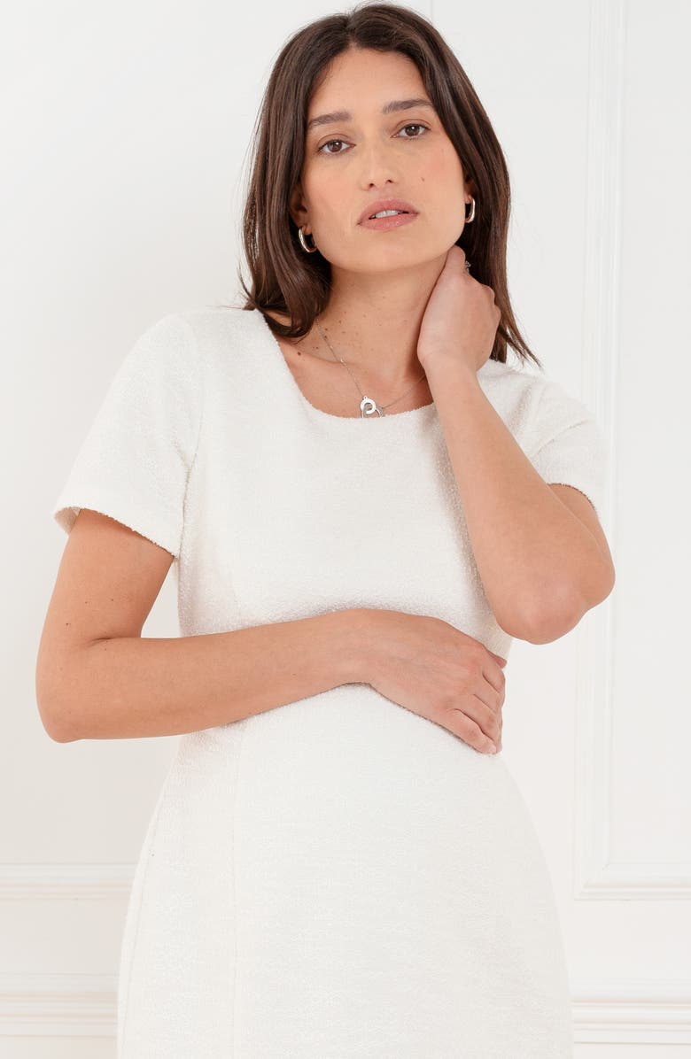 Seraphine Tweed Maternity Dress, Alternate, color,