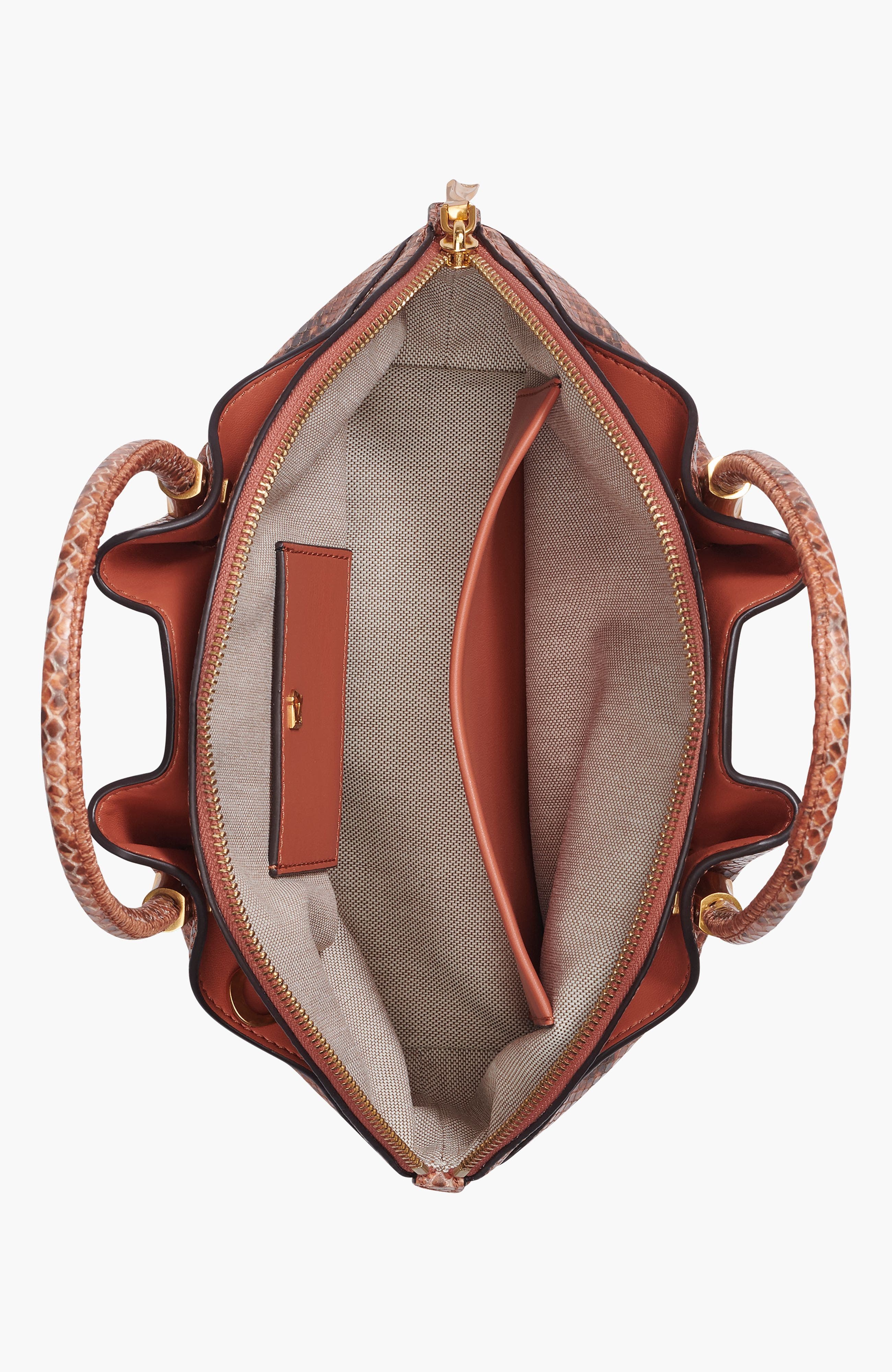 Donna Karan New York Oxford Snake Crossbody, Alternate, color, Amber