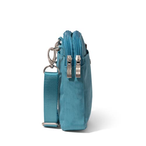 Baggallini Modern Take Two Rfid Crossbody Bag In Seaside Blue
