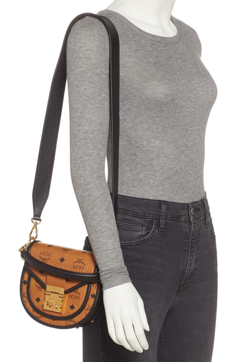 MCM Patricia Visetos Coated Canvas Crossbody Bag, Alternate, color,