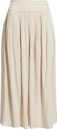 Caslon® Pull-On Linen Blend Midi Skirt