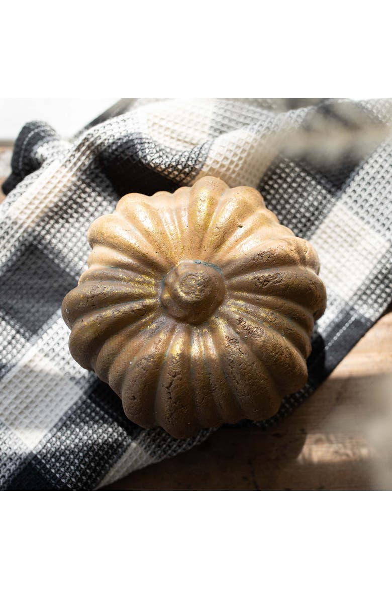 Terracotta Decorative Pumpkin, Alternate, color, Orange