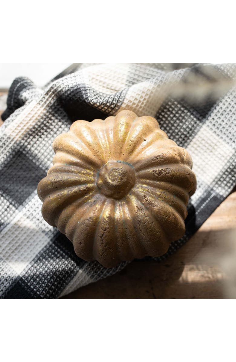 Foreside Home and Garden Terracotta Decorative Pumpkin, Alternate, color, Orange