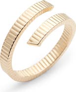 Bony Levy Grooved 14K Gold Bypass Ring (Nordstrom Exclusive)