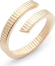 Bony Levy Grooved 14K Gold Bypass Ring (Nordstrom Exclusive)