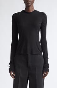 Rick Owens Rib Crop Sweater Hoodie