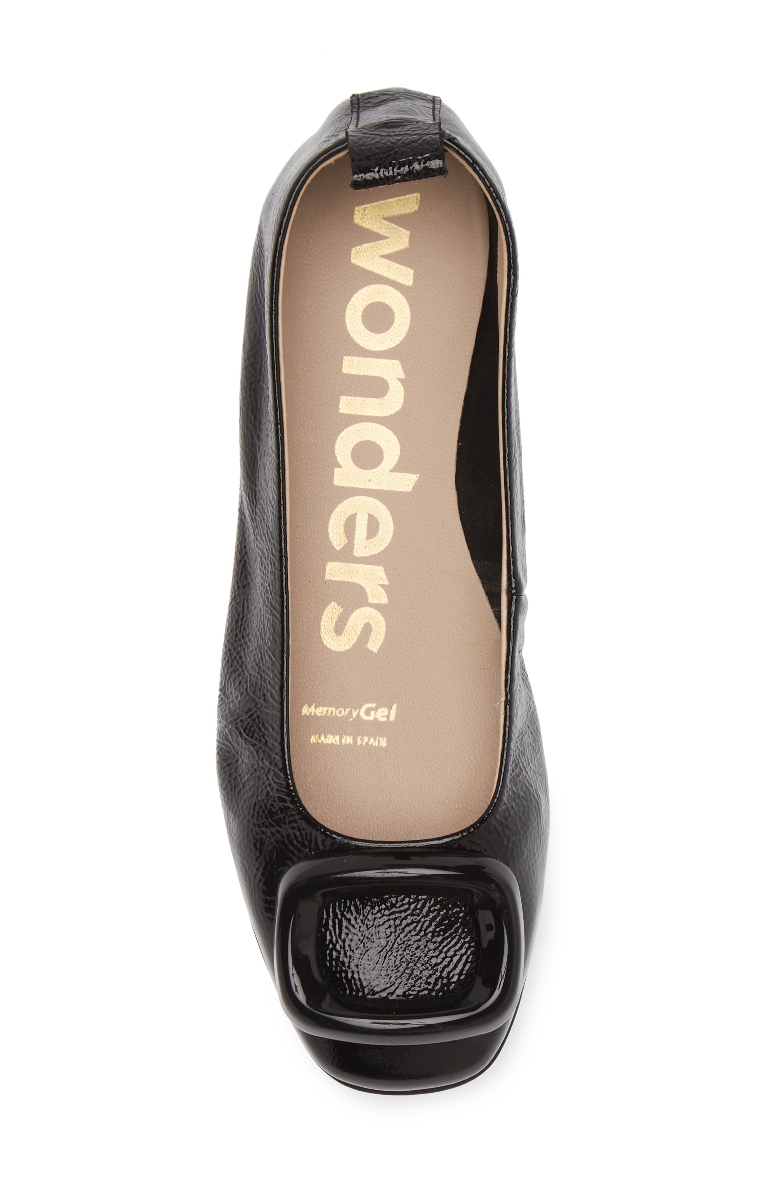 Wonders Ballet Flat, Alternate, color, Lack Black
