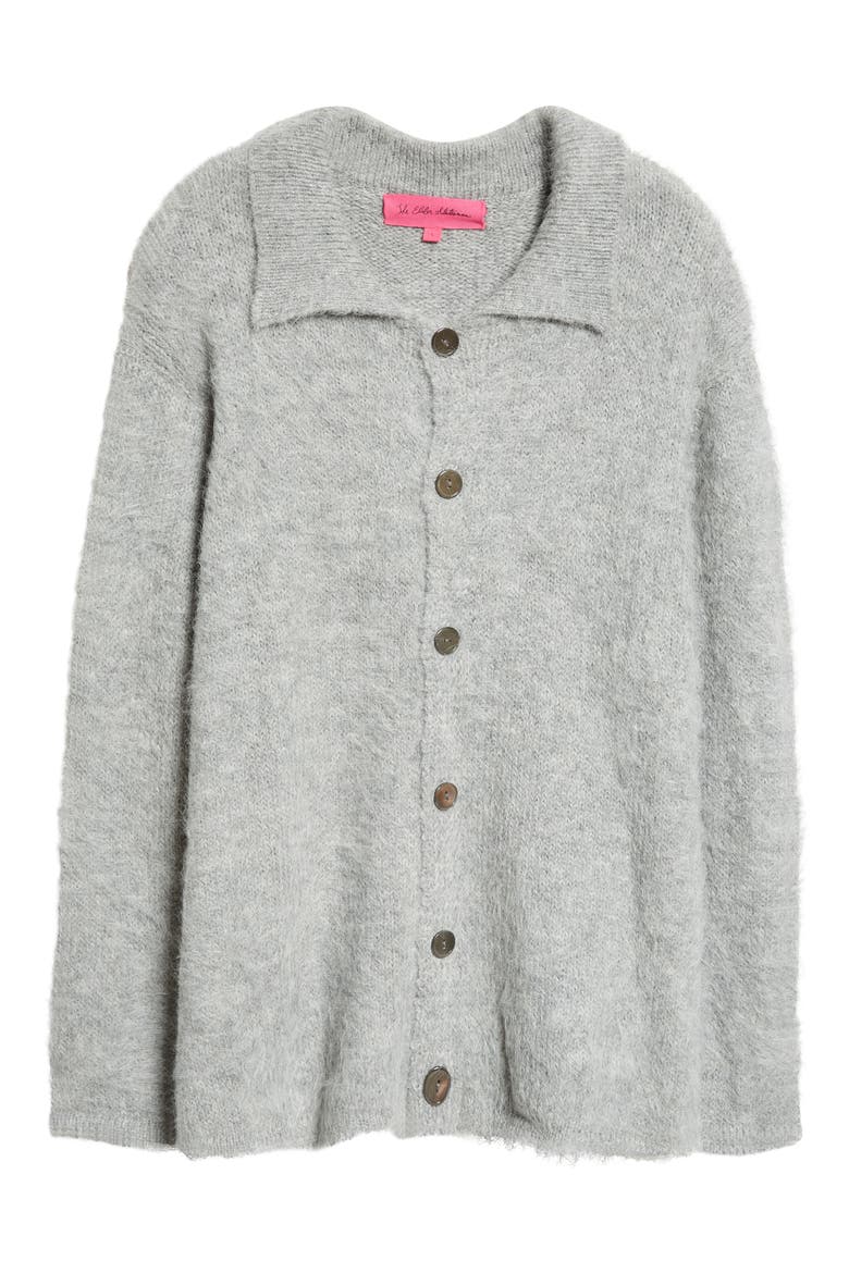 Thistle Alpaca Blend Cardigan, Alternate, color, 50 LIGHT GREY