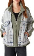 BLANKNYC Denim & Faux Shearling Trucker Jacket