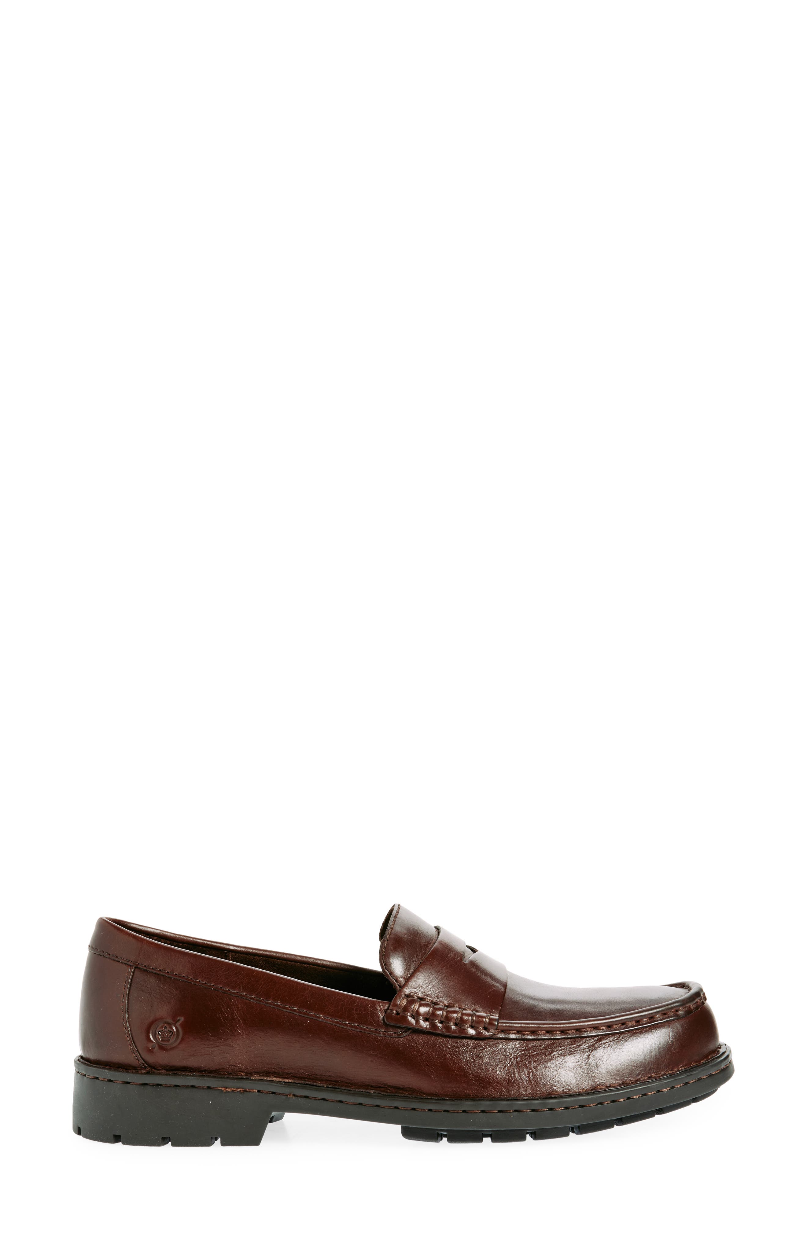Børn Langley Penny Loafer, Alternate, color, Brown F/ G