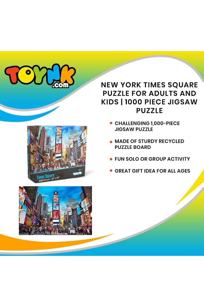 New York Times Square Puzzle | 1000 Piece Jigsaw Puzzle, Alternate, color, Multi-Color