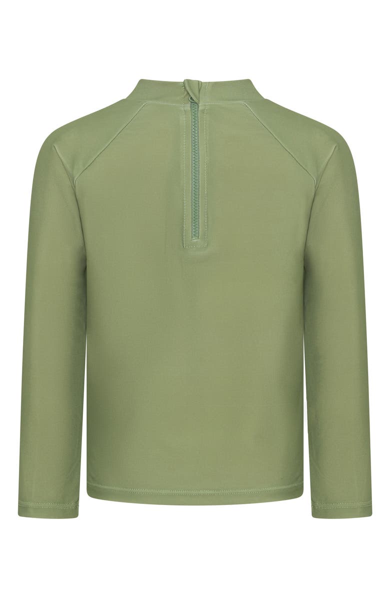 TINY TRIBE Kids Core Long Sleeve Rashguard, Alternate, color, Olive