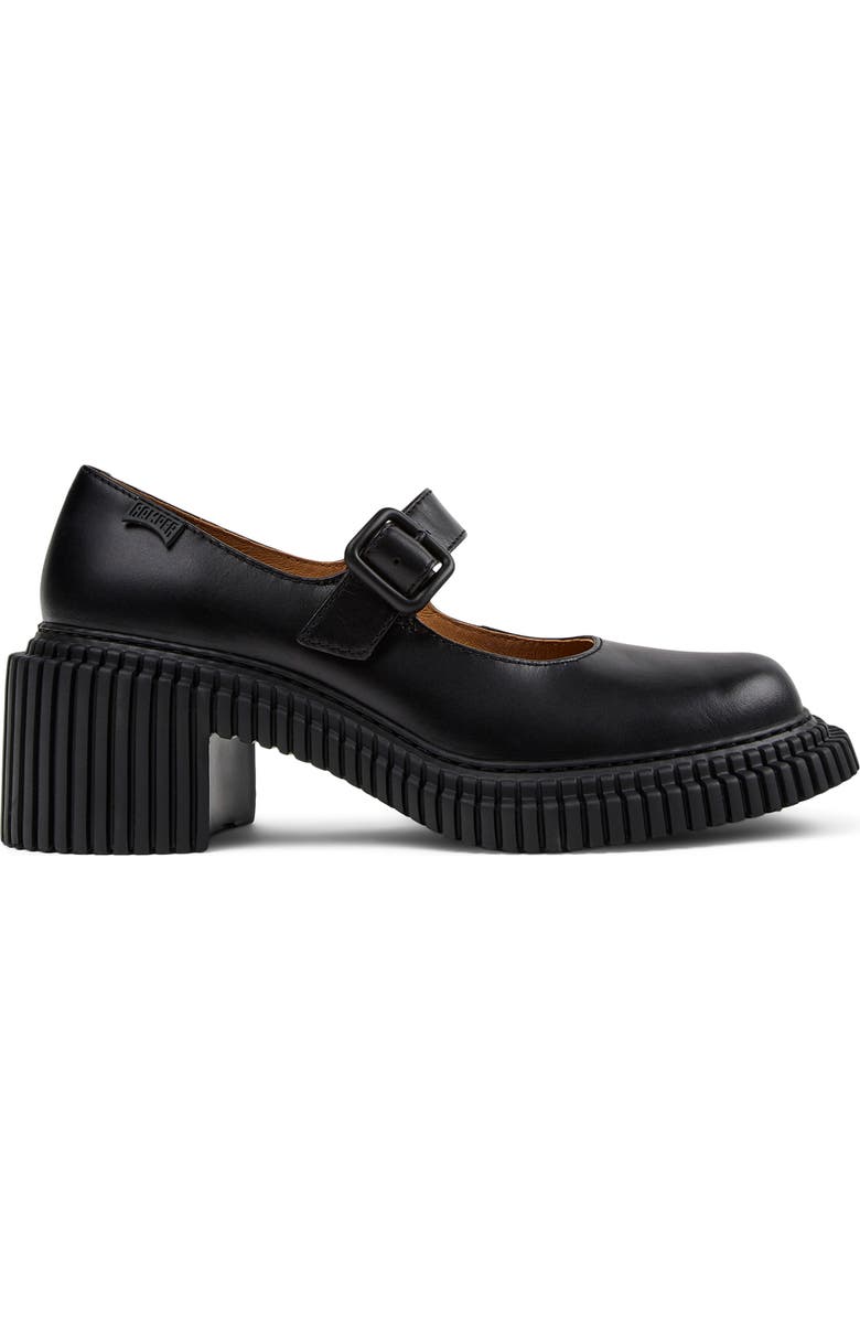 Camper Pix Mary Jane Flat, Alternate, color, Black Dark