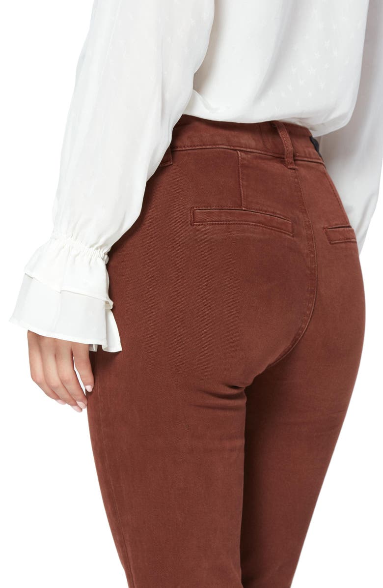 PAIGE Claudine High Waist Patch Pocket Stretch Cotton Pants, Alternate, color, 