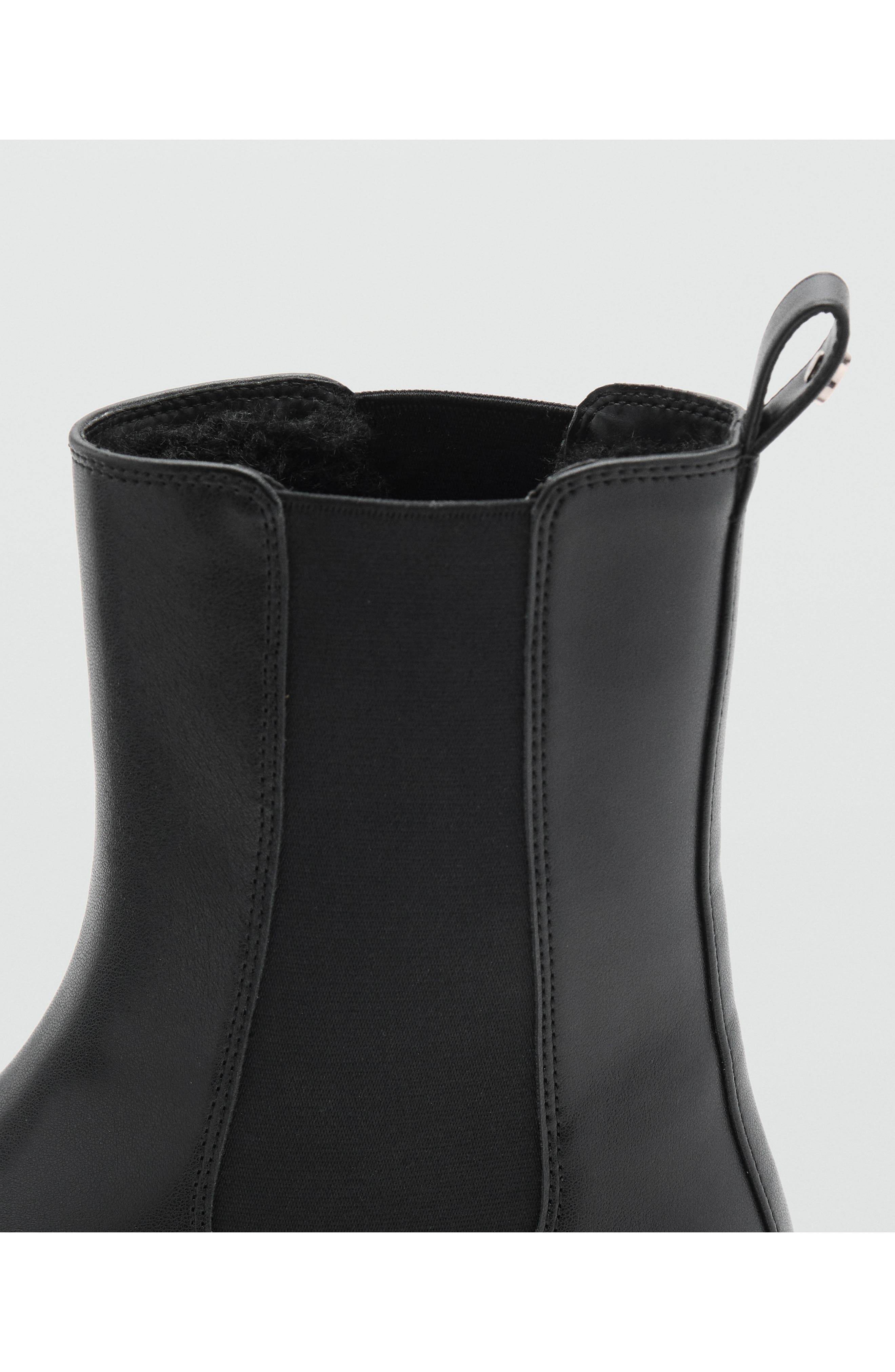 Lug Sole Chelsea Boot, Alternate, color, BLACK