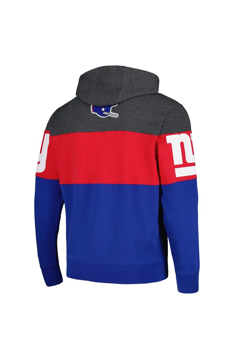 STARTER Men's Starter  Royal/Red New York Giants Extreme Pullover Hoodie, Alternate, color, 