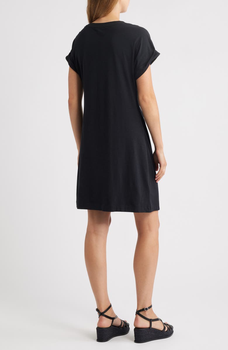 Tommy Bahama Marina Side Tie T-Shirt Dress, Alternate, color, Black