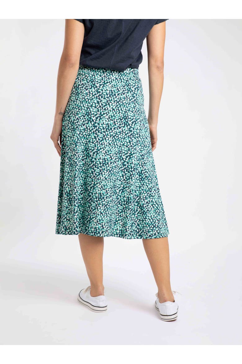 Romaro Printed Jersey Midi Skirt, Alternate, color, Deep Teal