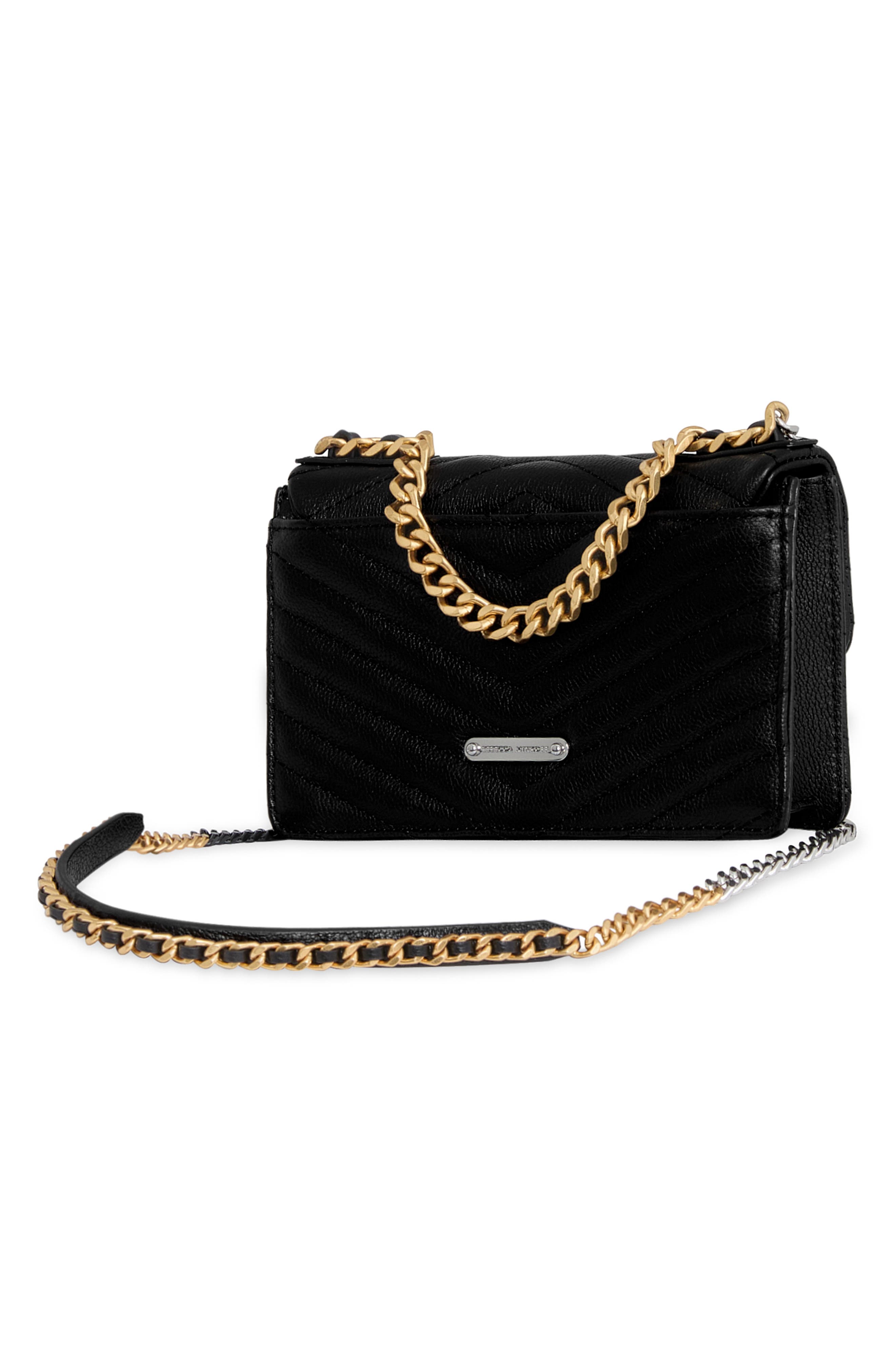 Rebecca Minkoff Mini Edie Quilted Leather Crossbody Bag, Alternate, color, 