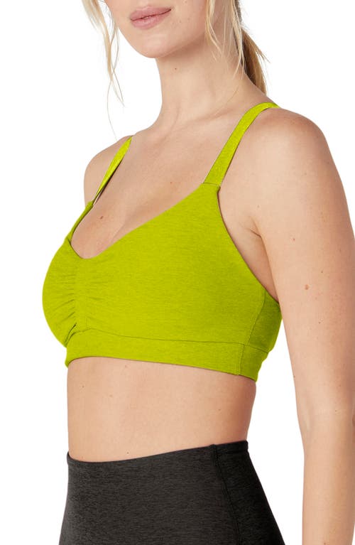Beyond Yoga Space Dye On Center Sports Bra In Green