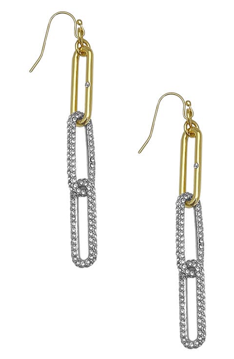 Interlocking Link Drop Earrings