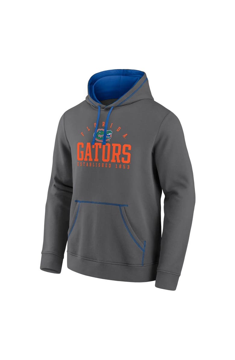 FANATICS Men's Fanatics Gray Florida Gators Toppler Fleece Pullover Hoodie, Alternate, color, 
