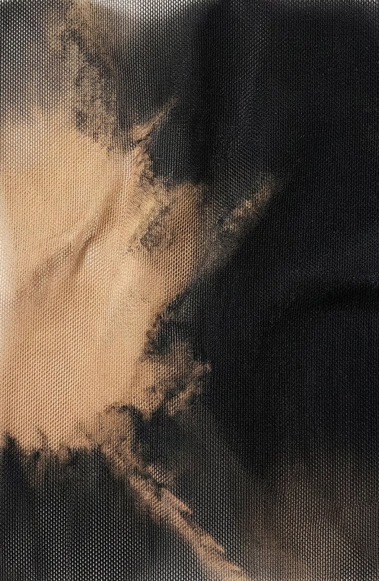 Modenaire Mesh Overlay Layered Set Midi Dress, Alternate, color, Black