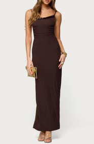 EDIKTED Shanna Mesh Maxi Dress