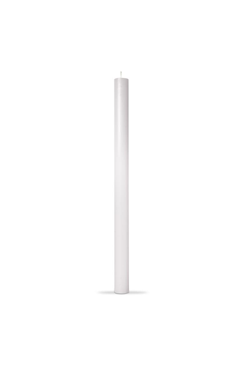 Color Studio Straight Taper Unscented Paraffin Wax Candle, Alternate, color, White
