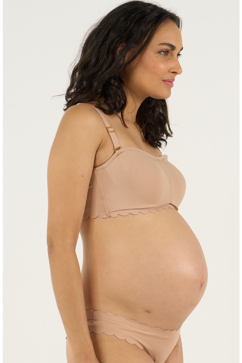 Skin Maternity And Nursing Invisible Bandeau Bra  DD/3D Cup, Alternate, color, Latte