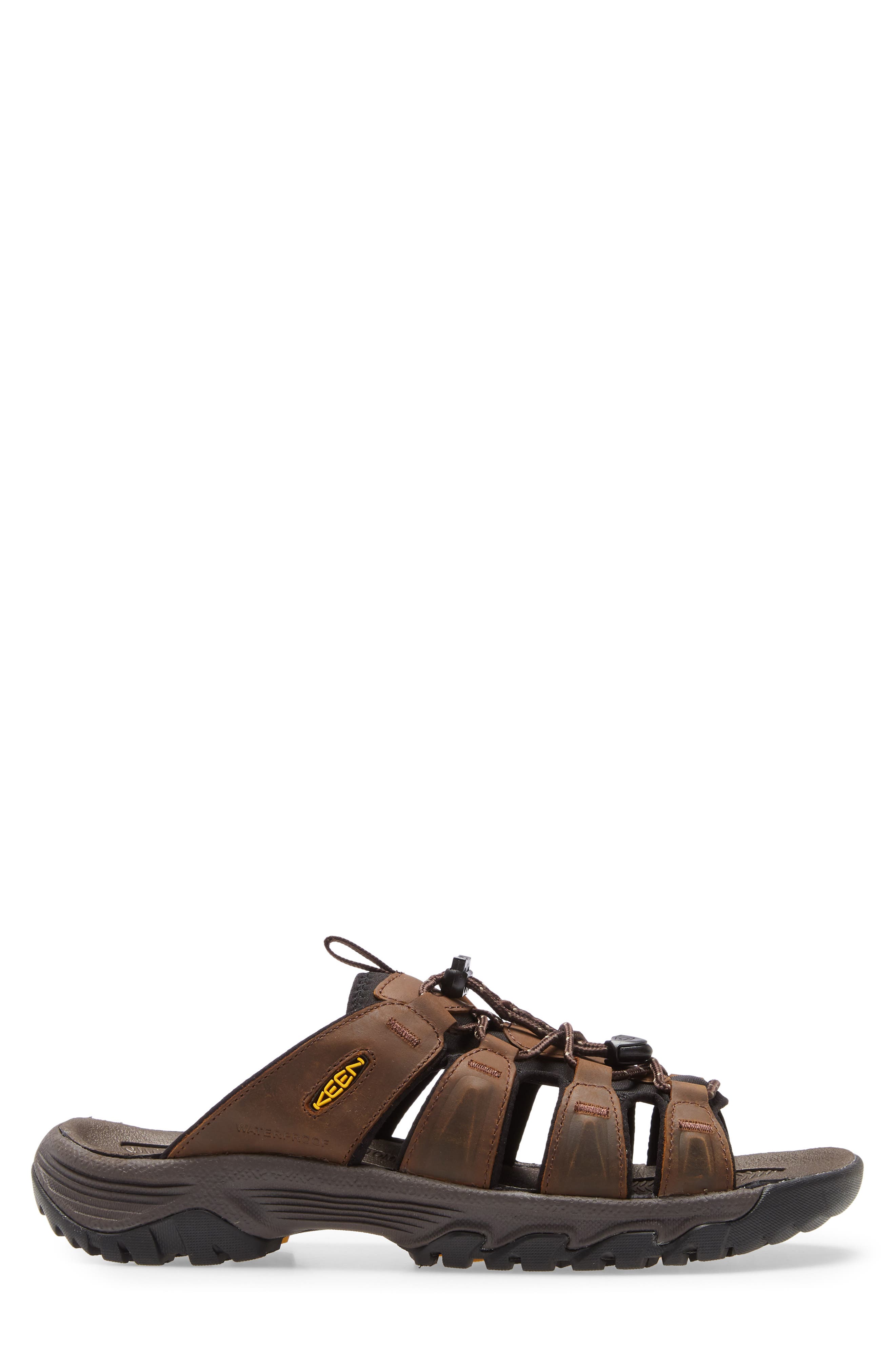 Targhee III Slide Sandal, Alternate, color, BISON/ MULCH