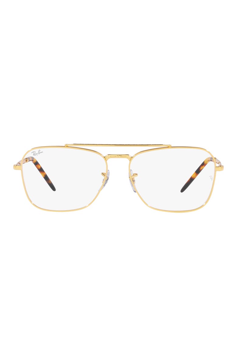 New Caravan 58mm Square Optical Glasses, Main, color, YELLOW