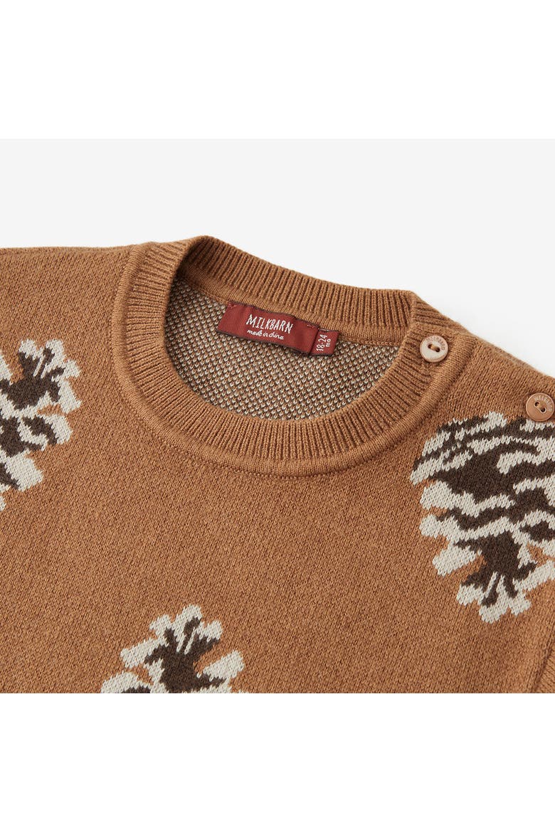 Knitted Sweater, Alternate, color, Pinecone & Hedgehog