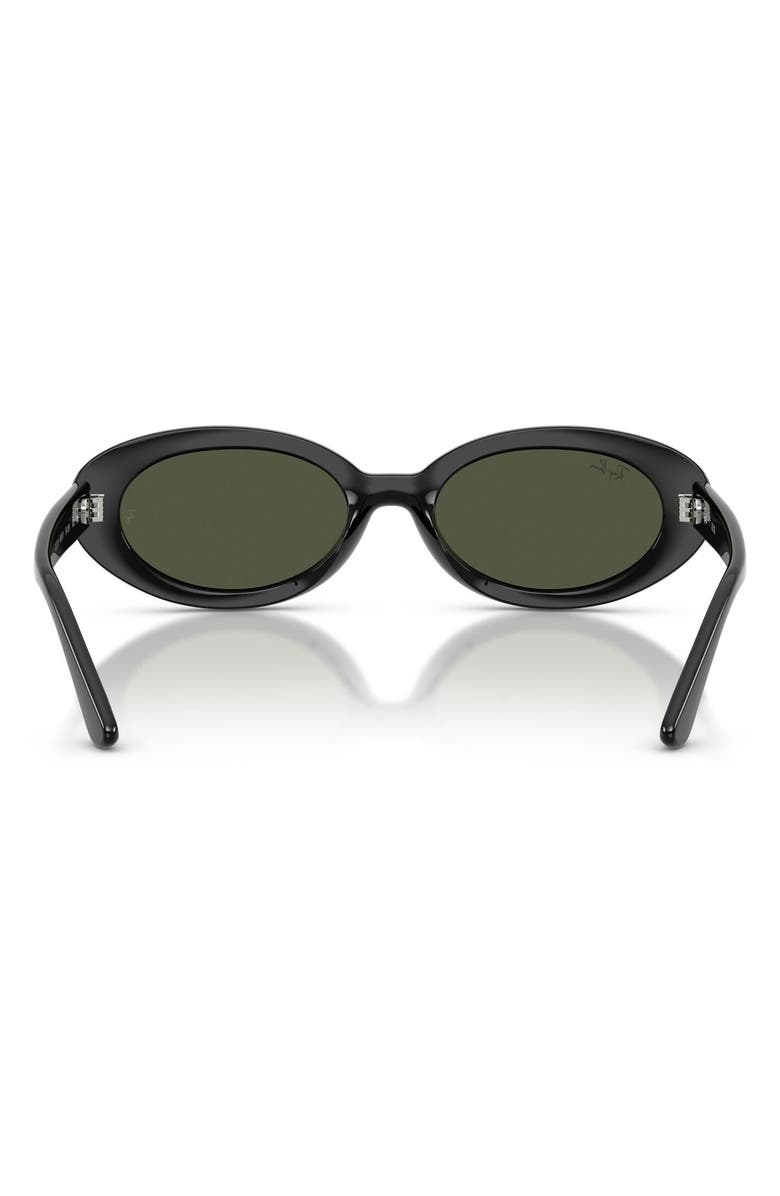 Ray-Ban Oval Sunglasses, Alternate, color, Black / Green