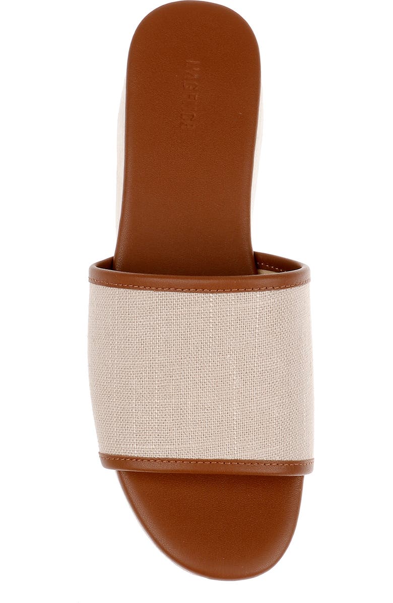 L'AGENCE Inaya Platform Sandal, Alternate, color, Natural Linen
