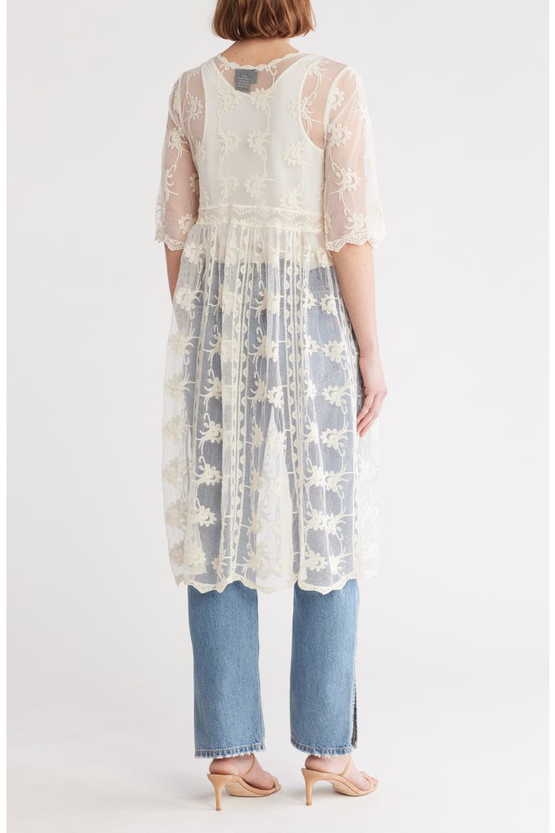 Embroidered Mesh Duster, Alternate, color, NATURAL