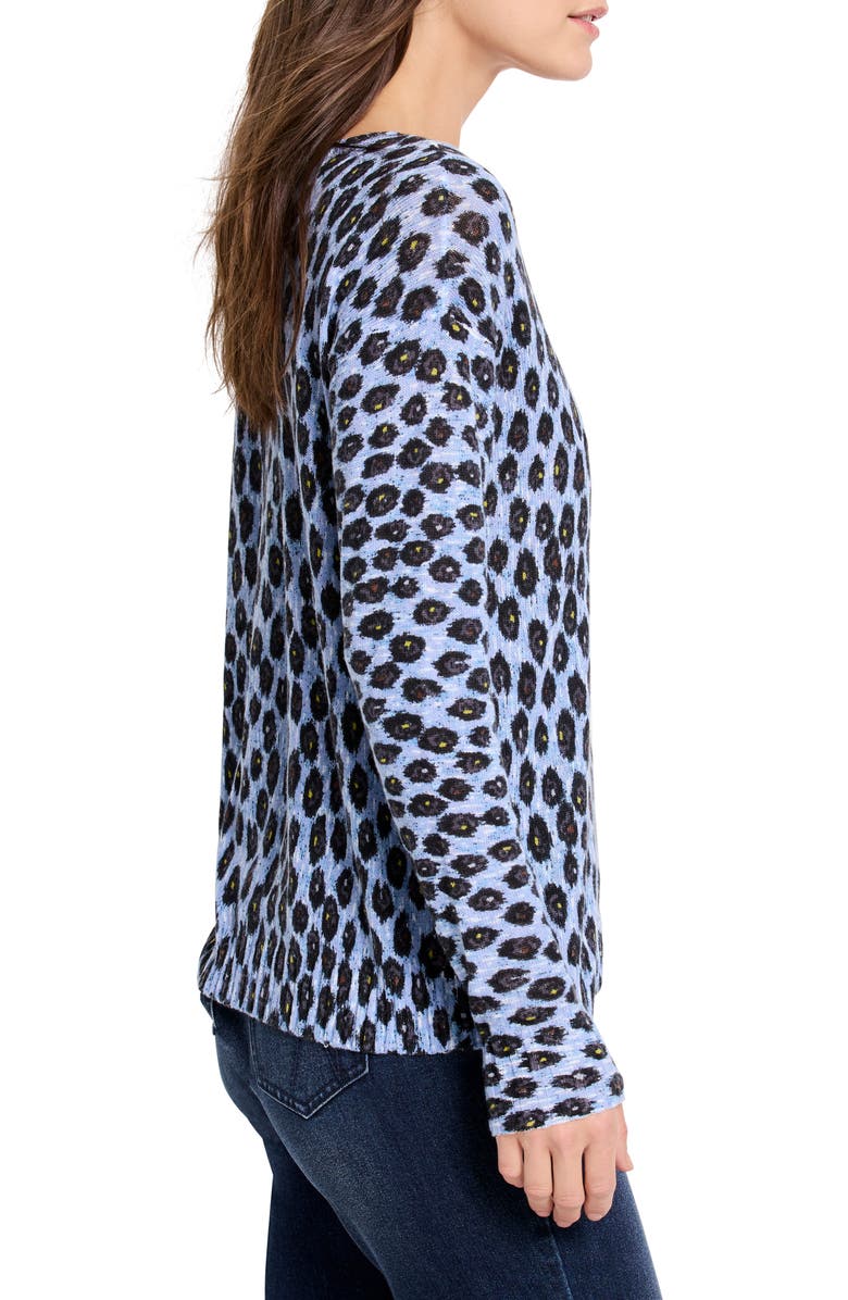 NIC+ZOE Pebble Blues Knit Top, Alternate, color, Blue Multi