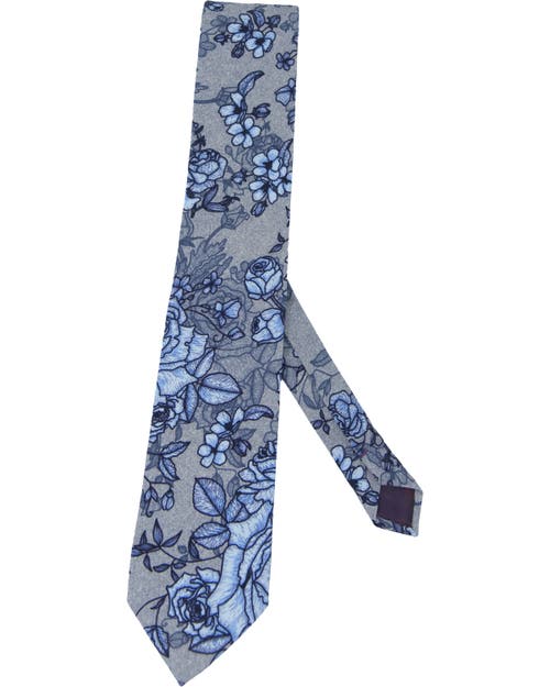 Lords Of Harlech Taddeo Merino Tie In Blue