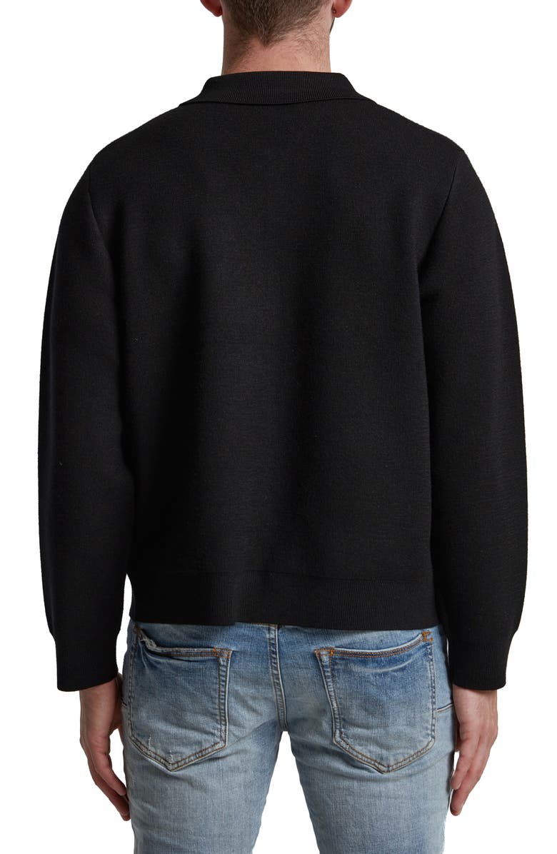 PURPLE BRAND Embellished Wool Blend Cardigan, Alternate, color, 