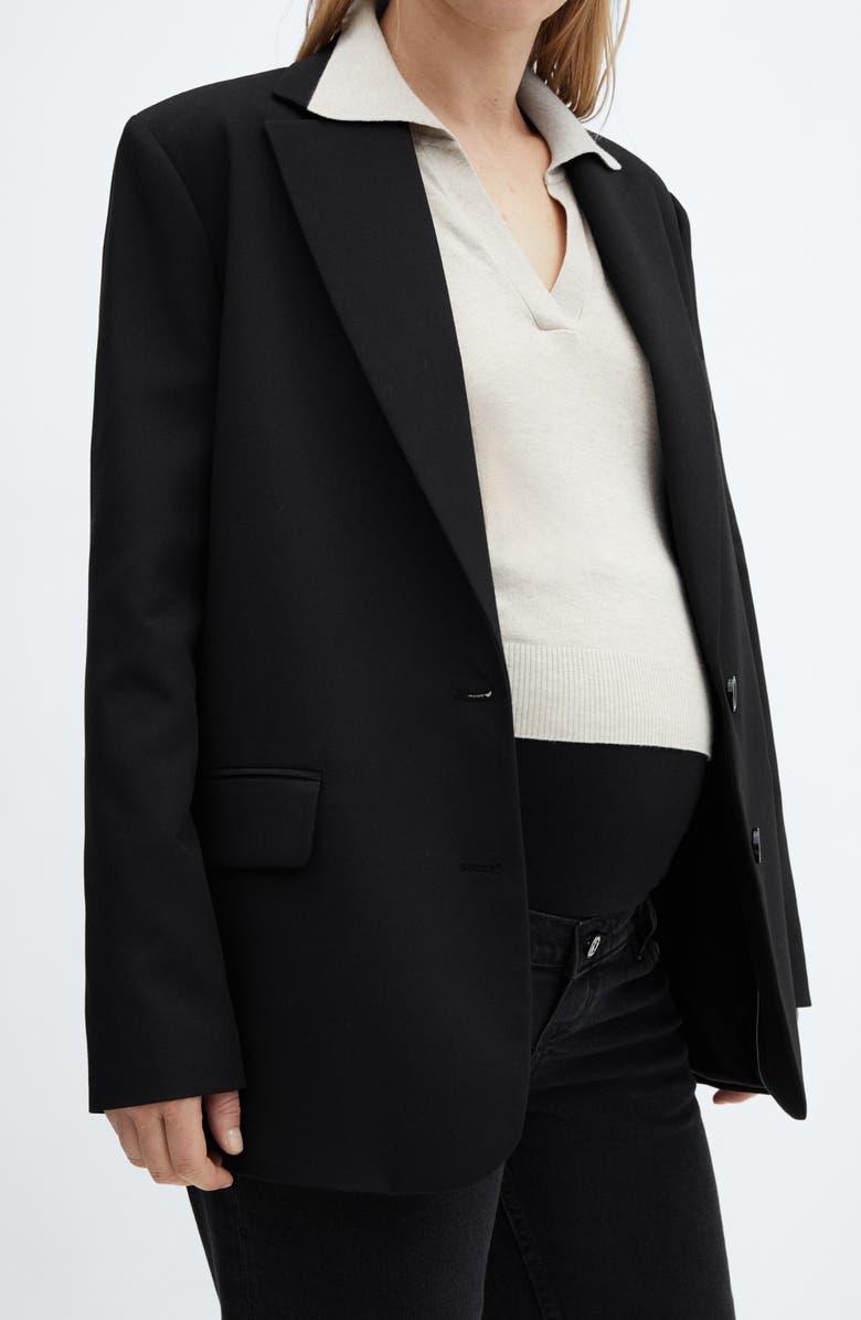 MANGO Over the Bump Straight Leg Maternity Jeans, Alternate, color, 