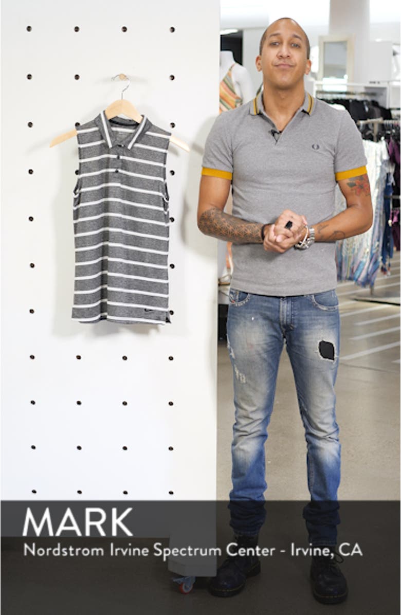 Dri-FIT Stripe Sleeveless Polo, sales video thumbnail