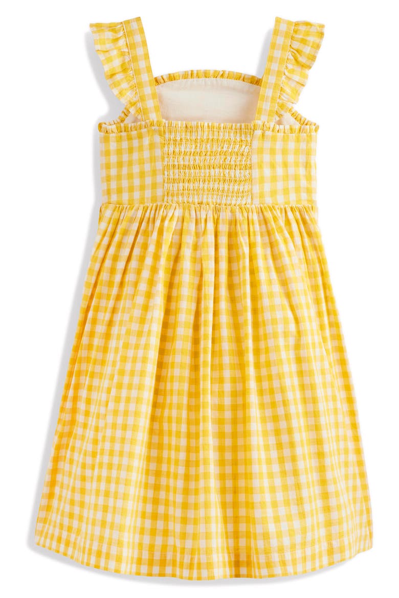 Kids' Novelty Fruit Strappy Gingham Dress, Alternate, color, LEMON GINGHAM