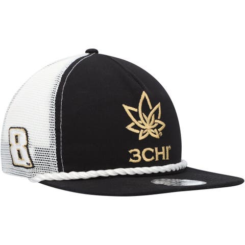 Men's New Era Black Kyle Busch 3Chi Golfer Snapback Hat