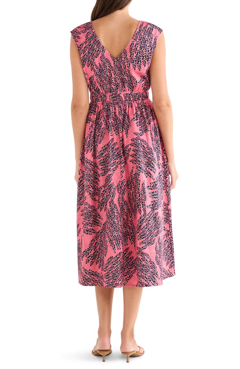 NIC+ZOE Blush of Spring Dierdre Sleeveless Stretch Cotton Midi Dress, Alternate, color, Pink Multi